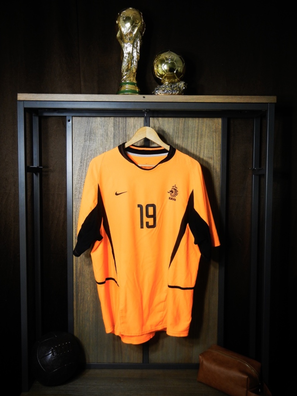 Netherlands 2002/2004 Home Jersey – Robben #19 – Size XL – Orange Nike Shirt
